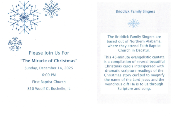 "The Miracle of Christmas" with the Briddick Family